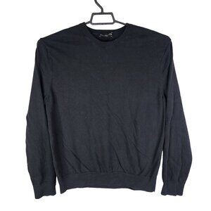 Mens Black Express Sweater Cotton & Cashmere Blend Long Sleeve Crew Neck Size XL